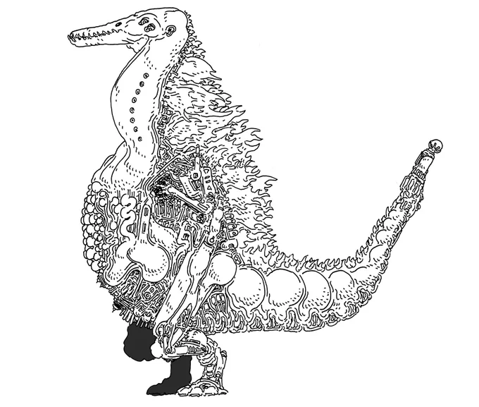 Some recent creatures-lineart only edition