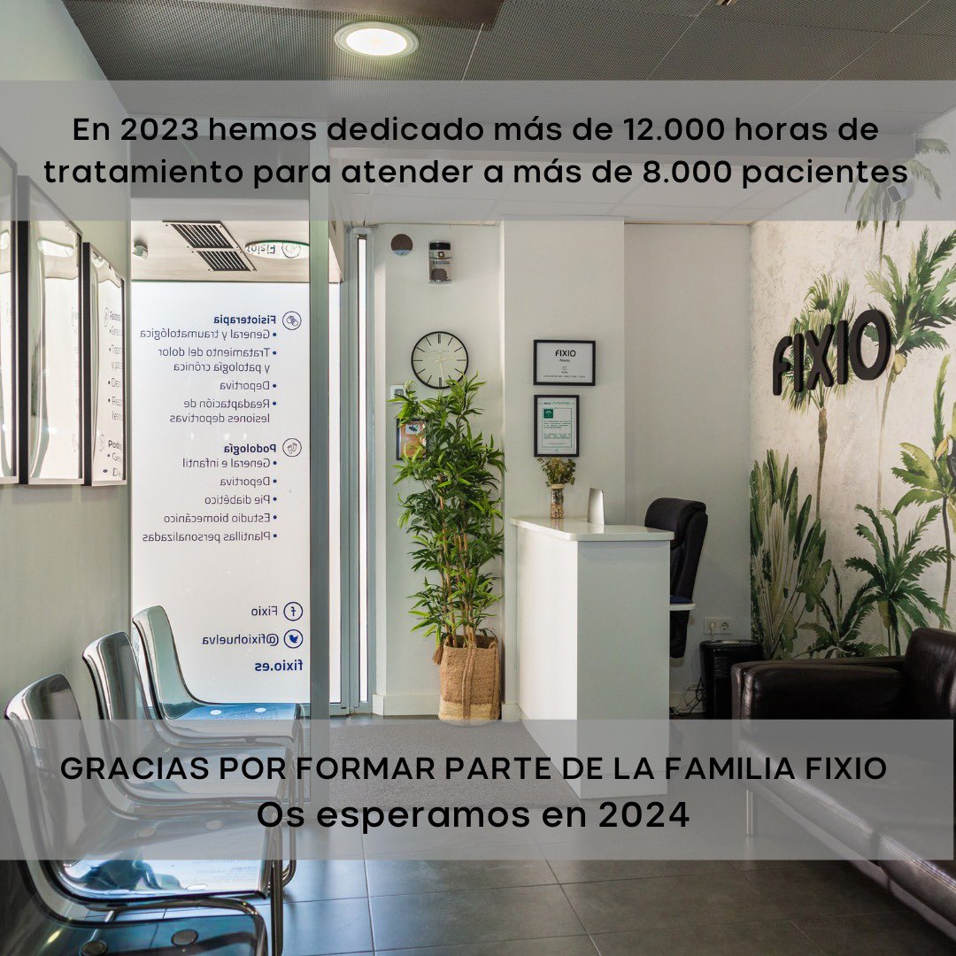 fixiohuelva's tweet photo. Queremos agradecer vuestra confianza en FIXIO y garantizarte que en 2024 seguiremos dando lo mejor de nosotros mismos para cuidar de tu salud. 😊

--
#FIXIO #equipoFIXIO #siéntetebien #siénteteFIXIO #fisioterapia #podología #psicología #deporte #bienestar #salud #SanJuandelPuerto https://t.co/XFZGQrTaUG
