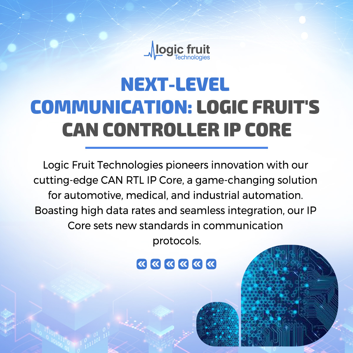 logicfruit's tweet image. Experience up to 1 Mbps data rates, message-based protocol, and hardware-based error detection. Elevate your systems with cutting-edge innovation! 🔧🔗
To know more about it, check out here: logic-fruit.com/ip/can-control…

#LogicFruit #CANController #InnovationUnleashed