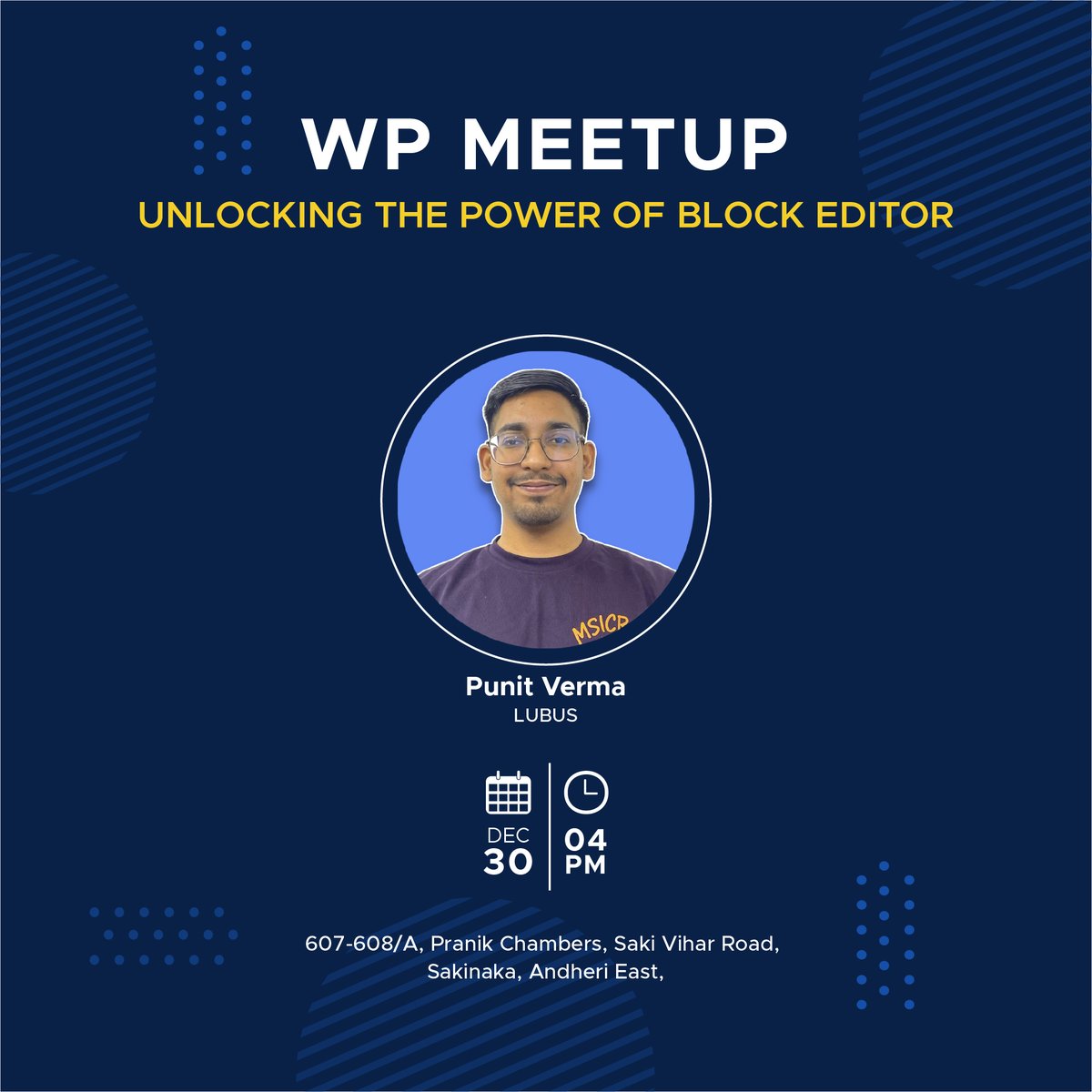 lubusIN's tweet image. 👋
RSVP - meetup.com/wordpressmumba…

#WordPress #Meetup #BlockEditor