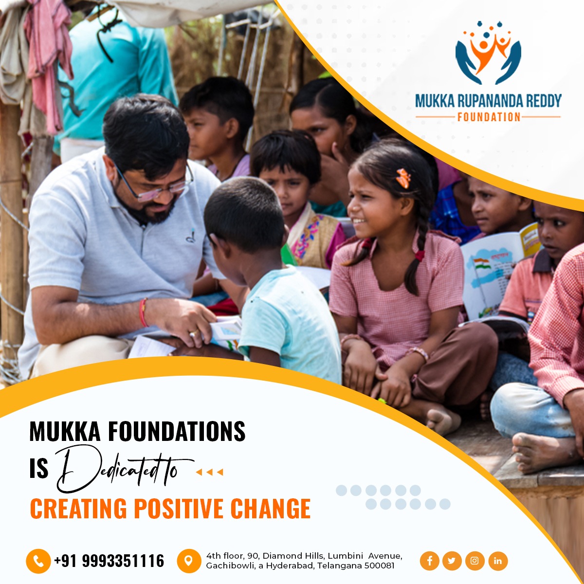 MukkaFoundation's tweet photo. A positive change is everything that sets the graph of others. @MukkaFoundation is one such that strives hard to equip people with the goodness of taking prominent care. 

Donate For Good Cause:
📷9121361116
https://t.co/0dNERkTKSZ

#NGO #ngofoundation #andhrapradesh #donation https://t.co/DlkcjCjrYK