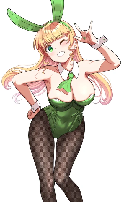 異次元フェス後のテンションでスパスタ一気見したらちゃんと平安名すみれを食らったのでバニーを描きました。 