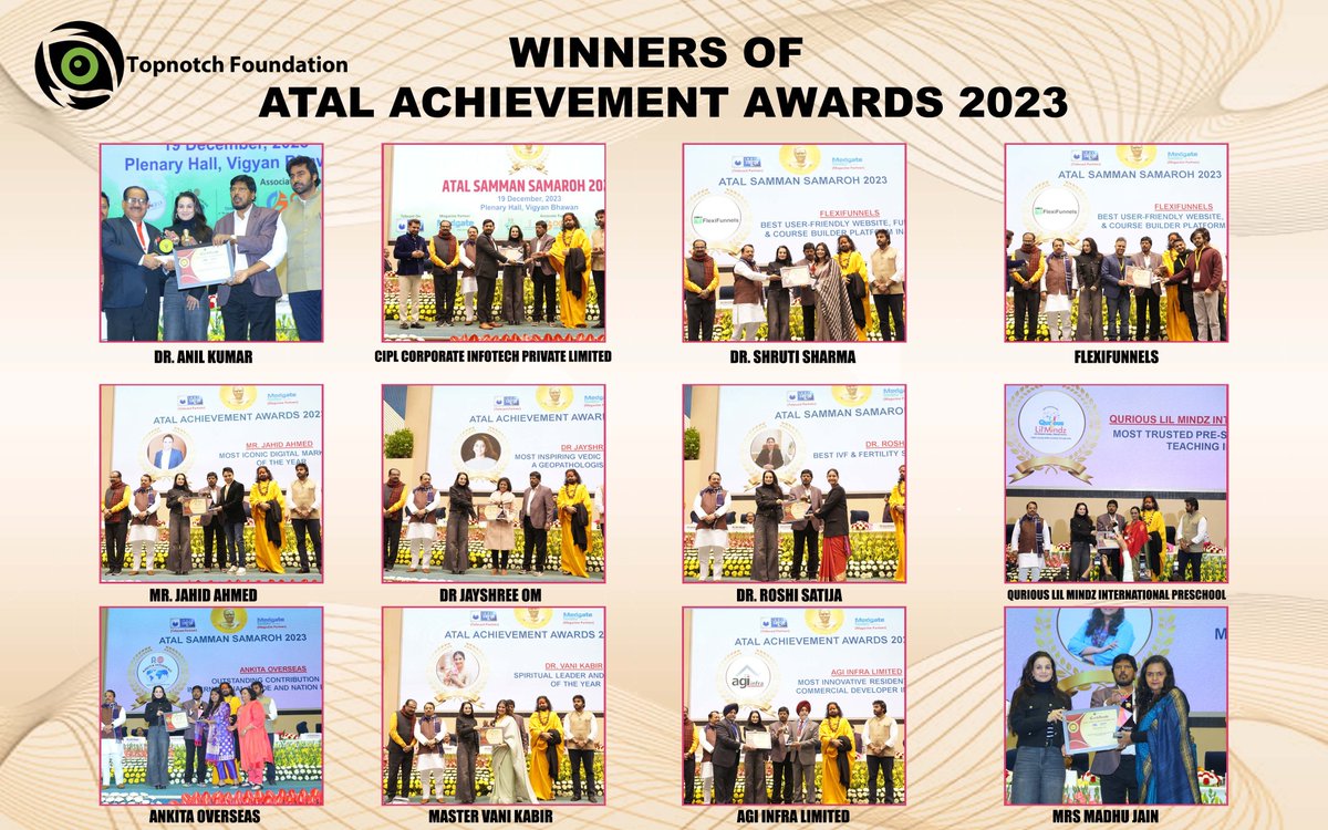 top_gallant's tweet photo. WINNER OF ATAL ACHIEVEMENT AWARDS 2023, 19TH DECEMBER 2023, VIGYAN BHAWAN, NEW DELHI
@ameesha_patel

@RamdasAthawale

@girirajsinghbjp

#awards #healthcare #business #education #grandsuccess #inspiration #felicitated #ameeshapatel #atalachievementsawards #grandsuccess #atal2023 https://t.co/01oMNOubw8