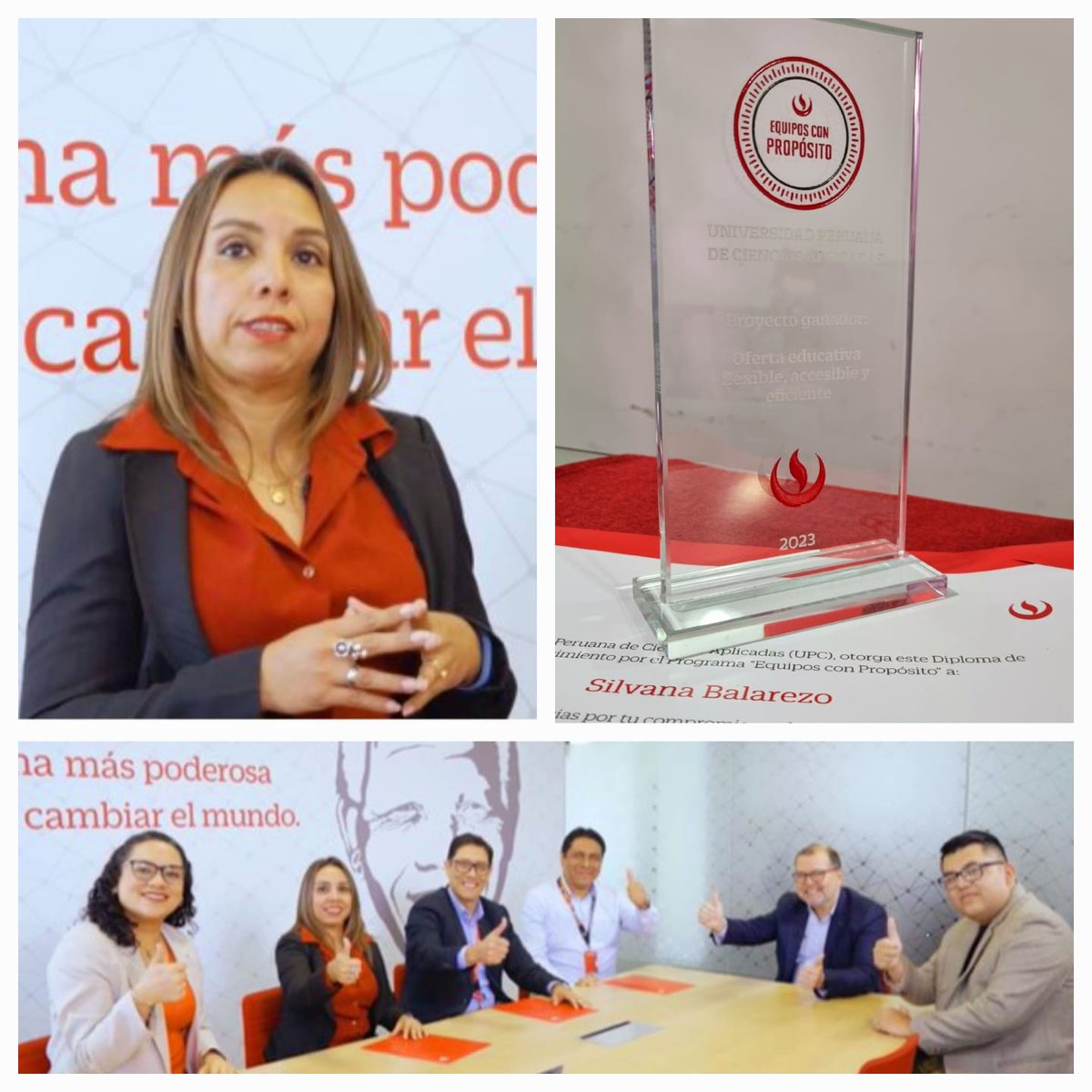 Cerramos el año 2023 con gratitud por el reconocimiento que la <a href="/UPCedu/">UPC</a> otorga al esfuerzo y dedicación de equipos excepcionales en la categoría de #EquiposConPropósito. ¡Sigamos avanzando juntos hacia un futuro educativo más flexible, inclusivo y transformador! <a href="/InnovaEducape/">Innovación Educativa UPC</a>