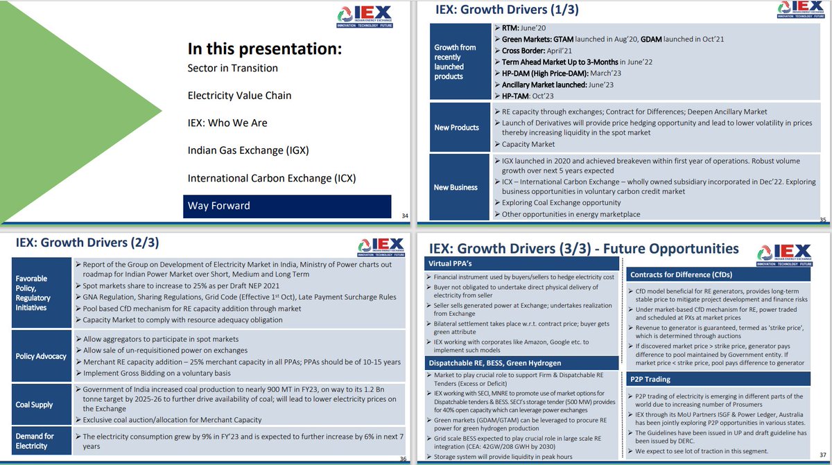Goldforestinves's tweet photo. IEX: Research Idea for 2024

Forgotten name in the current rally.

Business with strong Fundamentals but ran ahead of time last when it rallied almost 6x in 1 yr to PE of 90 on lot of assumption of long-term contracts getting converted to short term.

There's inherent risk due to potential changes in government policies.

However, "India's insatiable demand for energy makes this business well-positioned to thrive.

On chart, it's like ready for stage 2

What do you think?

D- No recommendation. Please DYOR.