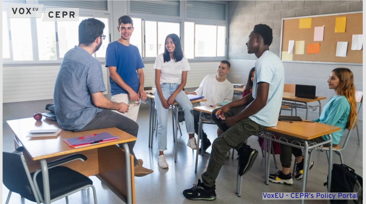 VoxEU (@voxeu) on Twitter photo Mentoring improves the school-to-work transition of disadvantaged adolescents
<a href="/SvenRes/">Sven Resnjanskij</a> <a href="/unierfurt/">Universität Erfurt</a>, <a href="/JRuhose/">Jens Ruhose</a> <a href="/kieluni/">Universität Kiel CAU 🎓</a>, <a href="/katharina_wedel/">Katharina Wedel</a> <a href="/LMU_Muenchen/">Universität München</a>, <a href="/SimonWiederhold/">Simon Wiederhold</a> <a href="/UniHalle/">Universität Halle (inaktiv)</a>, <a href="/Woessmann/">Ludger Woessmann</a> <a href="/ifo_Institut/">ifo Institut</a>
ow.ly/vg1m50QjNOr Mentoring improves the school-to-work transition of disadvantaged adolescents
<a href="/SvenRes/">Sven Resnjanskij</a> <a href="/unierfurt/">Universität Erfurt</a>, <a href="/JRuhose/">Jens Ruhose</a> <a href="/kieluni/">Universität Kiel CAU 🎓</a>, <a href="/katharina_wedel/">Katharina Wedel</a> <a href="/LMU_Muenchen/">Universität München</a>, <a href="/SimonWiederhold/">Simon Wiederhold</a> <a href="/UniHalle/">Universität Halle (inaktiv)</a>, <a href="/Woessmann/">Ludger Woessmann</a> <a href="/ifo_Institut/">ifo Institut</a>
ow.ly/vg1m50QjNOr