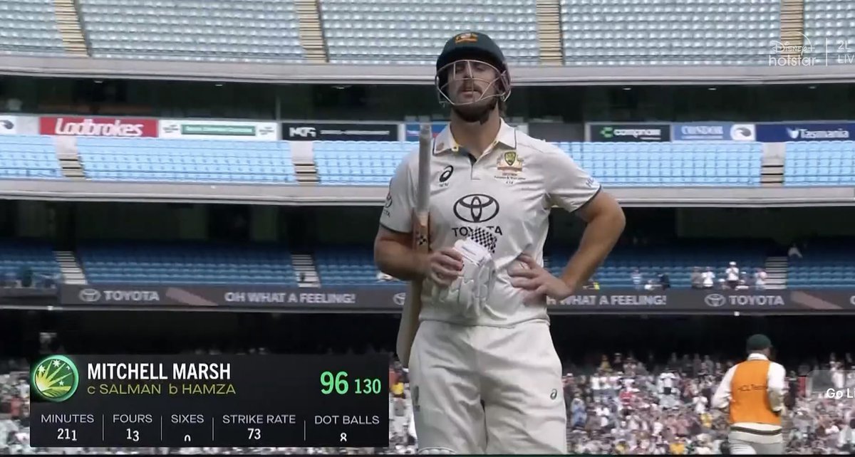 Marsh gone for 96 . Aus 5 for 170
#PAKvsAUS #AUSvsPAK #BoxingDay2023