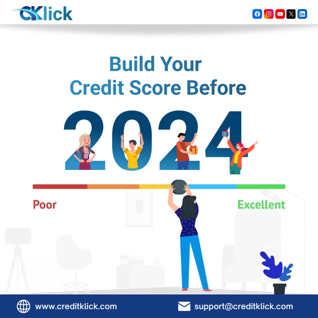 creditklickfin's tweet photo. 📈 Elevate your financial game before 2024! Building a strong credit score to unlocking future opportunities.

Check CIBIL Score: https://t.co/a1ovm2niCe

#CreditScoreGoals #FinancialFreedom #2024Ready #Creditklickfin #CreditRepair #CreditScore #CreditCheck #ScoreCheck https://t.co/hU8fctjDBA