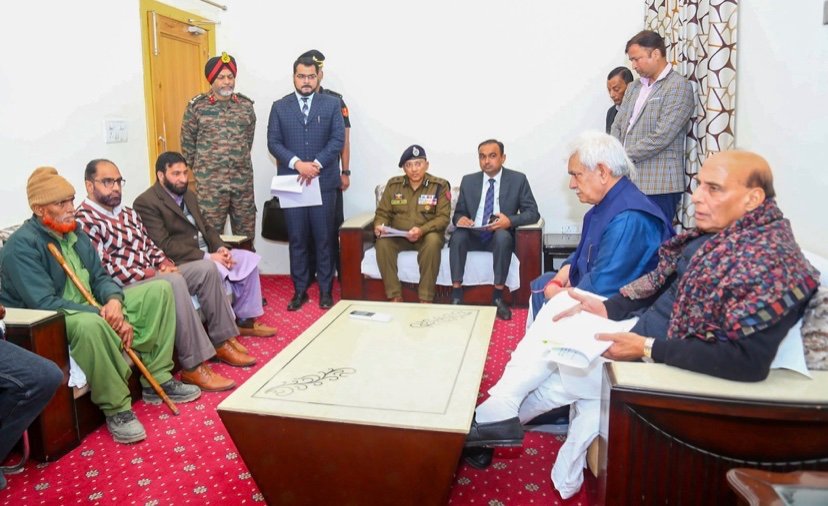 Tahir Bajjar (@tahirbajjar_) on Twitter photo Meeting with <a href="/rajnathsingh/">Rajnath Singh</a> sb at Rajouri along with the grieving families of Shabir, Safeer & Showkat, made us assure that Justice will be given. Hopeful that those behind horrendous killings of innocent civilians will be dealt with severity.
Waiting for the dawn of Justice Meeting with <a href="/rajnathsingh/">Rajnath Singh</a> sb at Rajouri along with the grieving families of Shabir, Safeer & Showkat, made us assure that Justice will be given. Hopeful that those behind horrendous killings of innocent civilians will be dealt with severity.
Waiting for the dawn of Justice