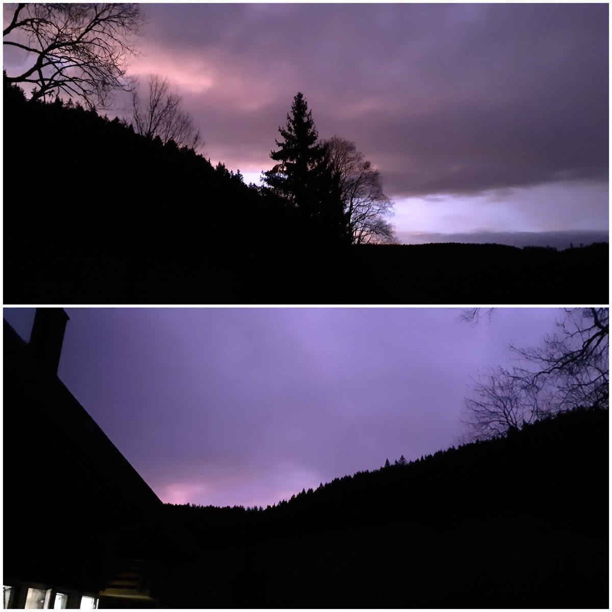 frauhasenklee's tweet image. Schön violett, der Himmel, heute früh. #Morgenrot