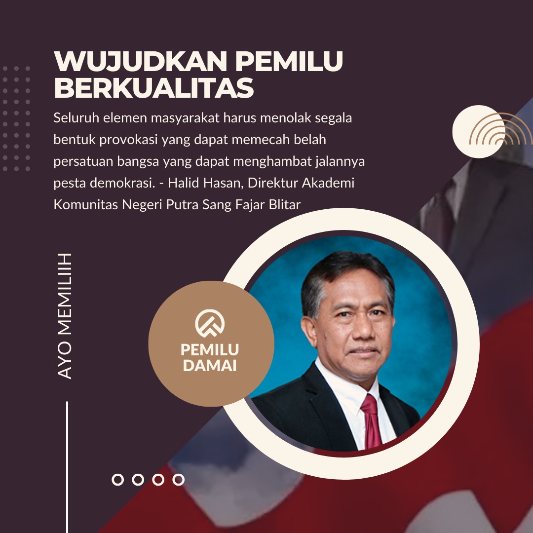 Wujudkan Pemilu Berkualitas
#Pemilu2024
#PemiluDamai2024
#PemiluDamaiNegeriMaju
#Pemilu2024BebasHoaks
#Pemilu2024MenujuIndonesiaMaju
