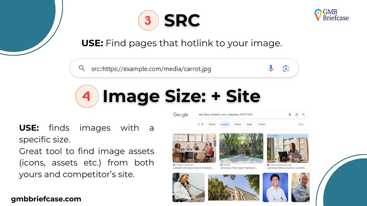 local_citation's tweet image. Boost Your Searches for FREE with 4 Awesome Tricks!

Site: Find stuff on a specific website.
Cache: See the latest version of a website.
Src: Spot sites using your pics.
Image size: + Site: Hunt for specific images.

#SearchTips #DigitalMagic #gmb #google #optimzation #gmbtips