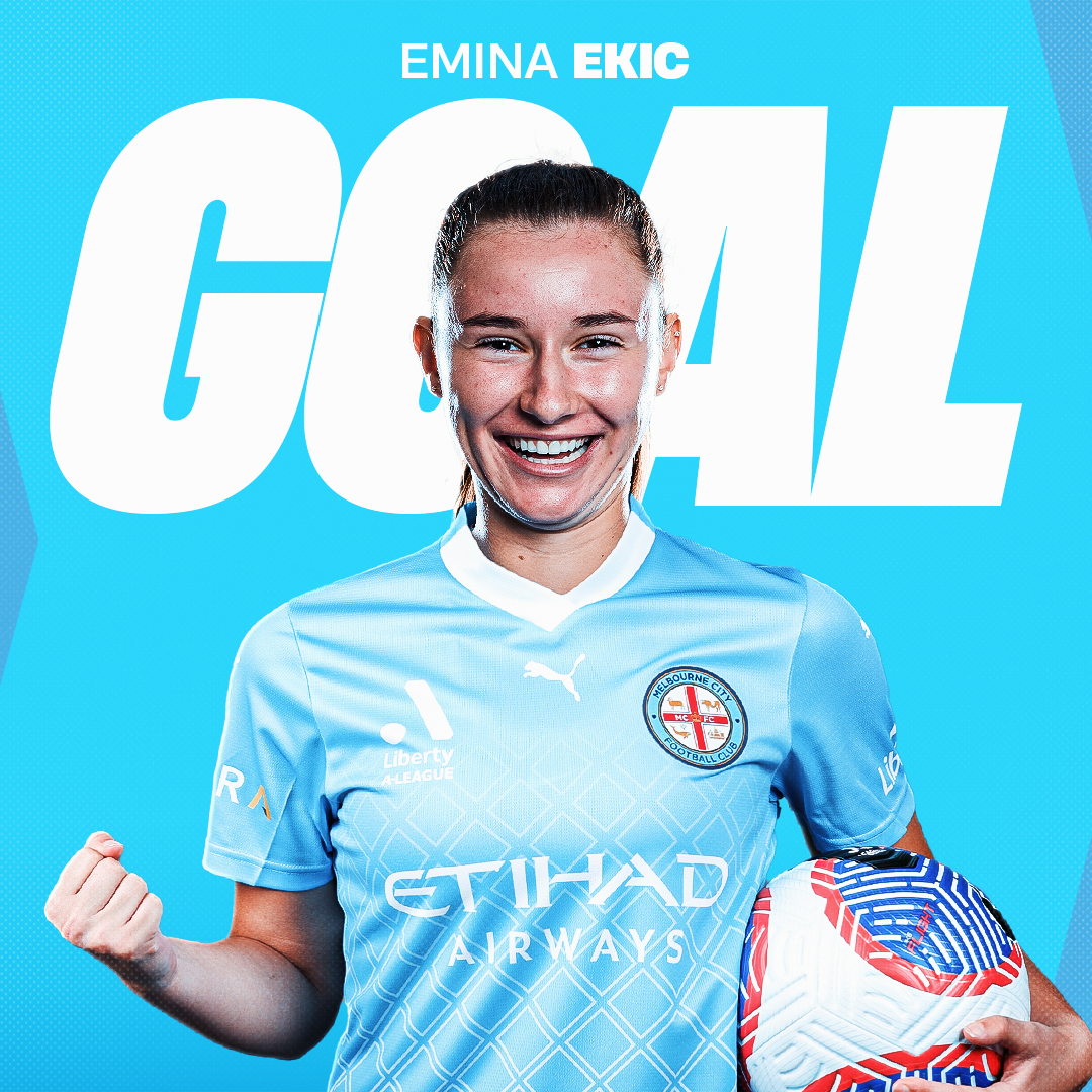 MelbourneCity's tweet photo. ⏱️ 52’ | HATTRICK FOR EMINA!!!!

Ekic loses her defender and slams home her third for the night!

#MCYvBRI | 🩵 4-2 🟠 https://t.co/X6fzZxboxL