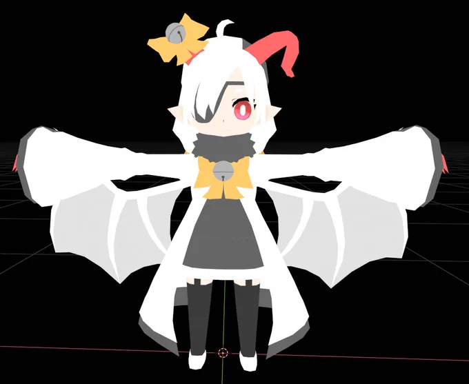 ドラゴンちゃんアバターwip可愛くなってきた 