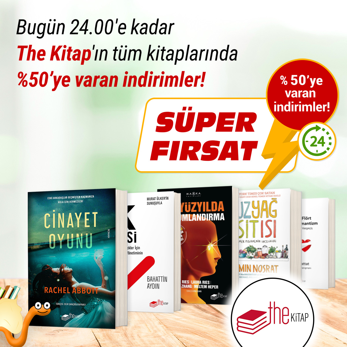 kitapyurducom's tweet photo. 📚 Fırsatı Kaçırmayın 👇
Bugün ⏰ 24.00'e kadar The Kitap'ın tüm kitaplarında %50'ye varan indirimler Kitapkurtlarını bekliyor🎉
https://t.co/iEceQpyL6p
#KitapYurdu #TheKitap #KitapKurtları https://t.co/Tq5tOZ3Kni