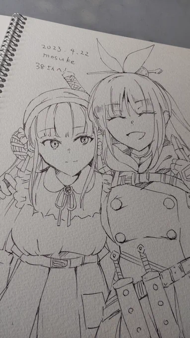 ちなスケブの本来の使い方は推しを描いてもらったりして集めるのが正しい使い方です🥷😃 