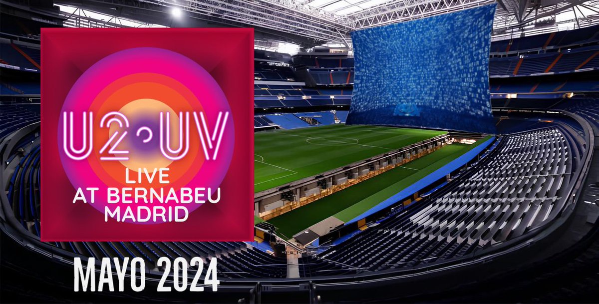 U2Valencia's tweet photo. U2 anuncia hoy concierto de #U2UV en el Santiago Bernabéu de Madrid para Mayo de 2024 #AchtungBaby 

https://t.co/VduoWraesM https://t.co/qDUjJHHMns