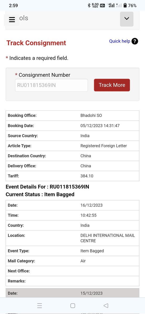 Aviammmm's tweet photo. I'm International Students and my parents post confidential parcel from India to China. It was stuck in Delhi from more 12 days and not moving ahead and it's my request to you take any action immediately. @IndiaPostOffice @PMOIndia https://t.co/JhZA3qpCrf