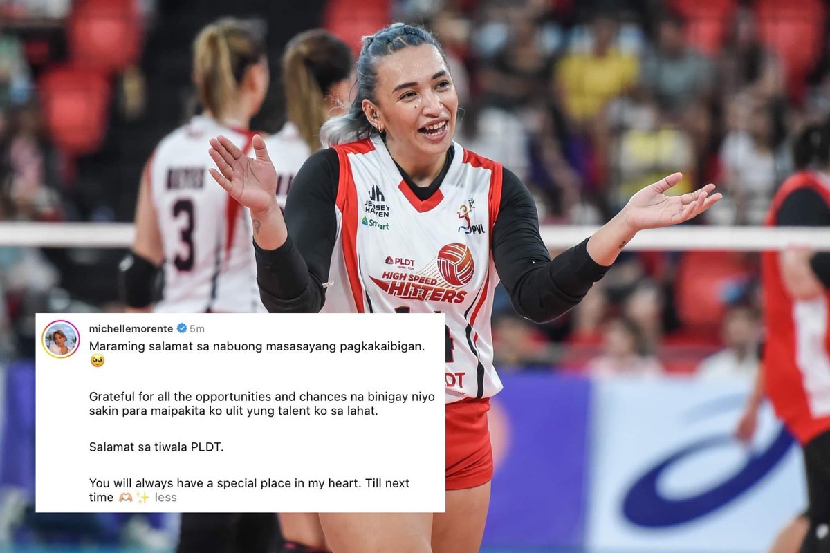 Thank you Momo @MichelleMorente !!! Mamimiss ng PLDT ang floor defense mo, and for sure will be a big help sa new team na mapupuntahan mo (if ever). Best of Luck mhie, on to the next ❤️☎️