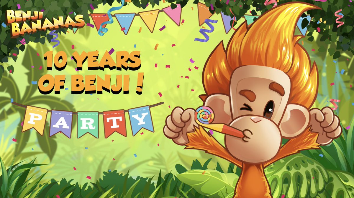 BenjiBananas's tweet photo. Gm!🧡

To celebrate 10 years since Benji Bananas game launch, Benji is throwing a party!

The party will consist of three activities & Benji is giving away some tokens to the winners 👇

1. Firstly, comment below your journey so far with Benji and what it means to you. The best 3 comments win. 

2. You can also earn Carv Points through the link below
Next, jump into the trivia for a special Benji themed trivia TOMORROW (28th Dec, 10pm UTC)

3. Wait for our special New Year thread to be posted. Pick your favourite event on our special new year thread, the best 3 comments win.

Rewards will be sent out in the new year. Thank you for an amazing year Benji fam!