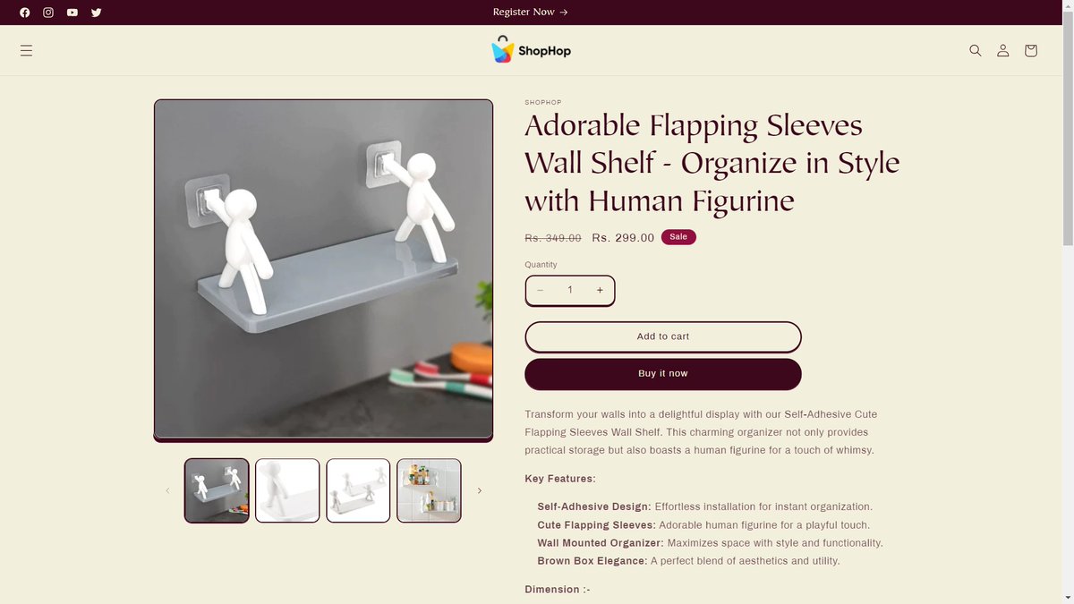 eshophop's tweet photo. Kitchen ka magic hoga aur bhi exciting jab hoga yeh Adorable Flapping Sleeves Wall Shelf saath! 💫🍽️ #ShopHop par click karo, aur dekho kaise yeh shelf banata hai organizing ko ek art. 😍🛍️💖 #KitchenMagic #homedecoration 

Visit Now - https://t.co/KPLoq5sK3i https://t.co/hkl0bS5vc3