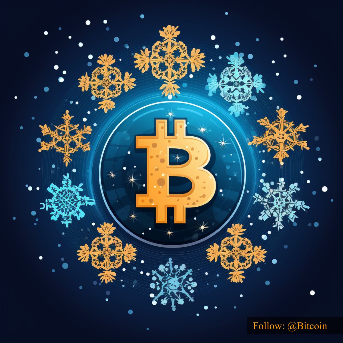 Bitcoin, like snowflakes in the digital winter, each transaction unique and  gracefully settling in the blockchain. ❄️💰 #CryptoFlurries