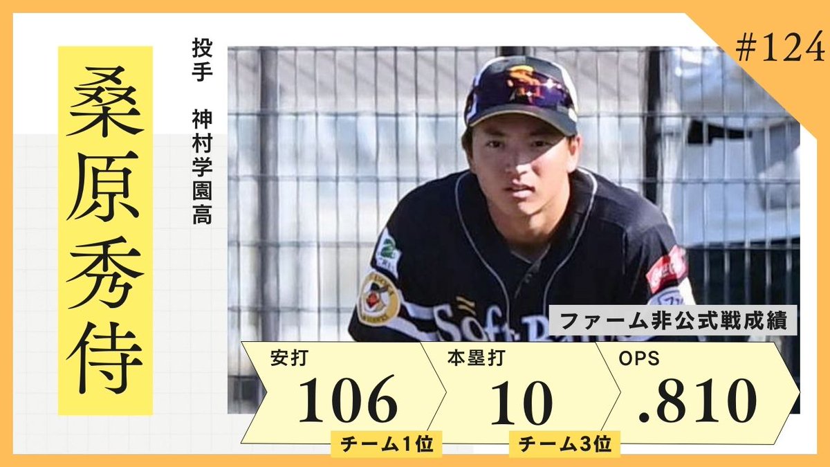 初心者の為のホークス選手紹介 #桑原秀侍 選手 高い身体能力を武器に