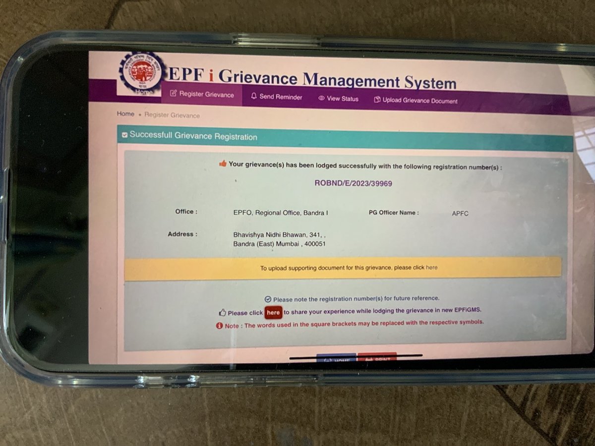 jashingwekar's tweet photo. #Provident fund #finance minister @nsitharamanoffc 
My EPS was not transferred to new establishment back in 2008 and I realised post retirement that no monies are coming.  Case taken up with my old office, PSU and matter is pending with EPFO for almost a year. Lodged a grievance https://t.co/nBtqplT8UC