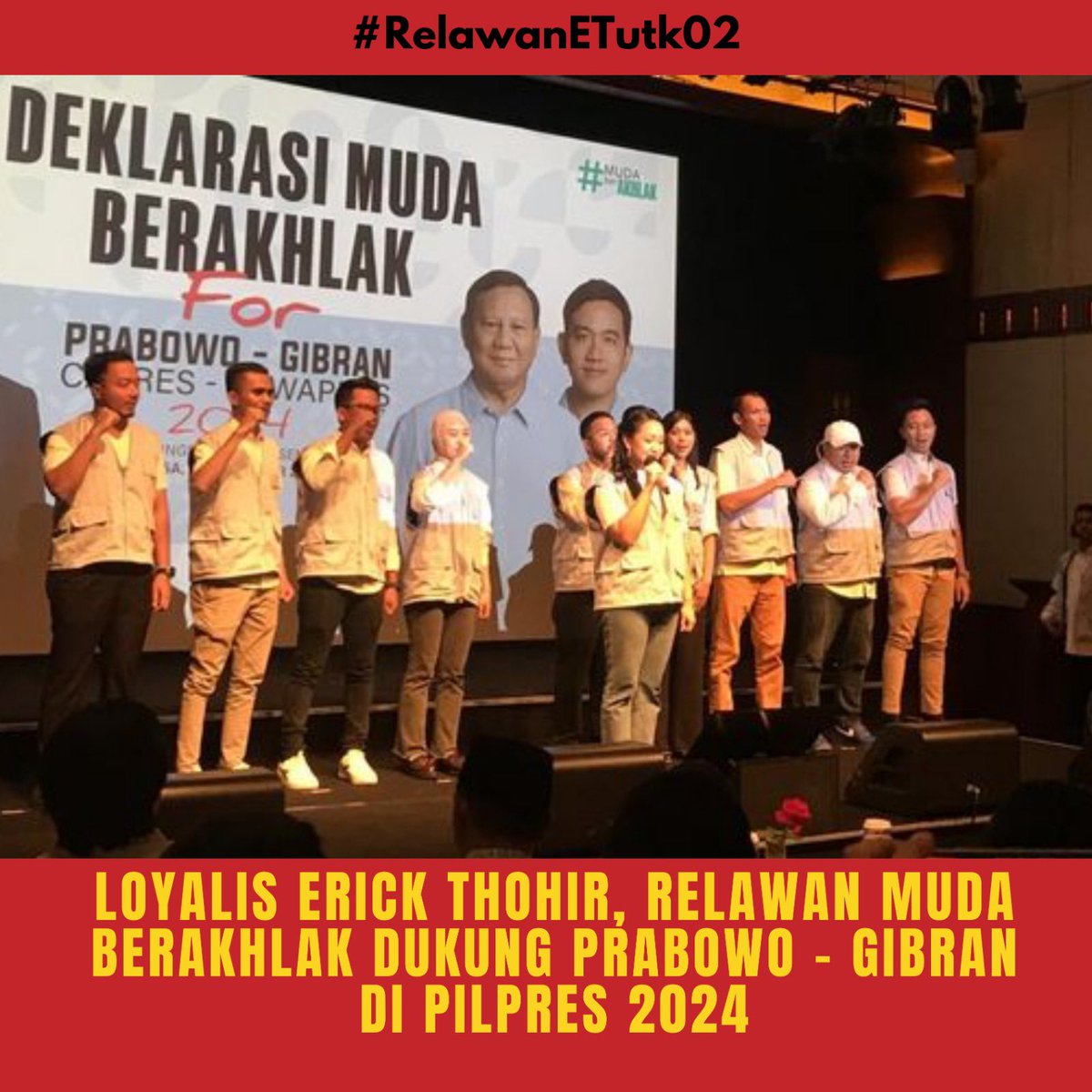 agungPD1's tweet photo. Jangan lupa, Erick Thohir ini kan pengurus struktural NU makanya dengan RelawanErick Dukung02, Prabowo Gibran akan semakin bertambah lg suaranya. #RelawanCakETutk02 @prabowo @gibran_tweet @erickthohir

@dataureansgirl
@iseesawx
@AzzrielAzaryahu

https://t.co/BXW3XE8KPP https://t.co/fqSHJGRh2s