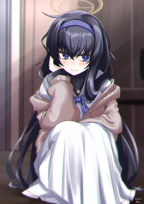 今年の1月くらいに描いたウイですが、ヘイロー忘れてたのをずっと気にしてたので描き足しました。