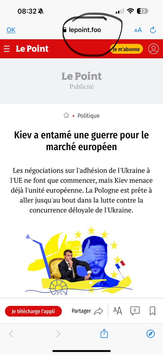 ebothorel's tweet photo. Merci @slpng_giants_fr .
Illustration des Faux sites @LePoint @le_Parisien en vitrine des fake news reprises par les bots TwitterX.
#DPGG
poke @cdeloire ;-) https://t.co/iuAURSxbPK
