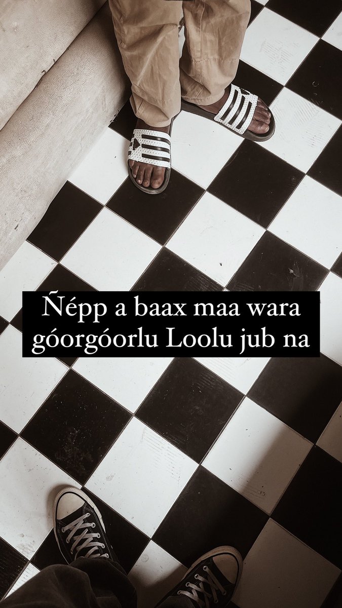 Mana mana wóorul yaw laa Gën a wóor. Nit moom soi bëggee raw nekkal ci say ayib.

#social #inspiration #mind #senegal #love #dakar #africa #art #team221 ##kebetu #success #goals #photography #motivation #travel #afrique #follow4follow #dakar2023 #share #meditation #waxtu