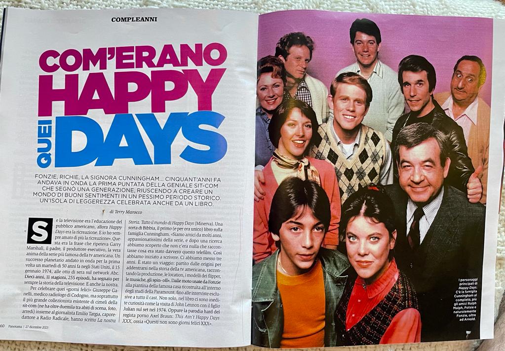 Tutto il mondo di Happy Days' in un libro. La presentazione alle Befane •