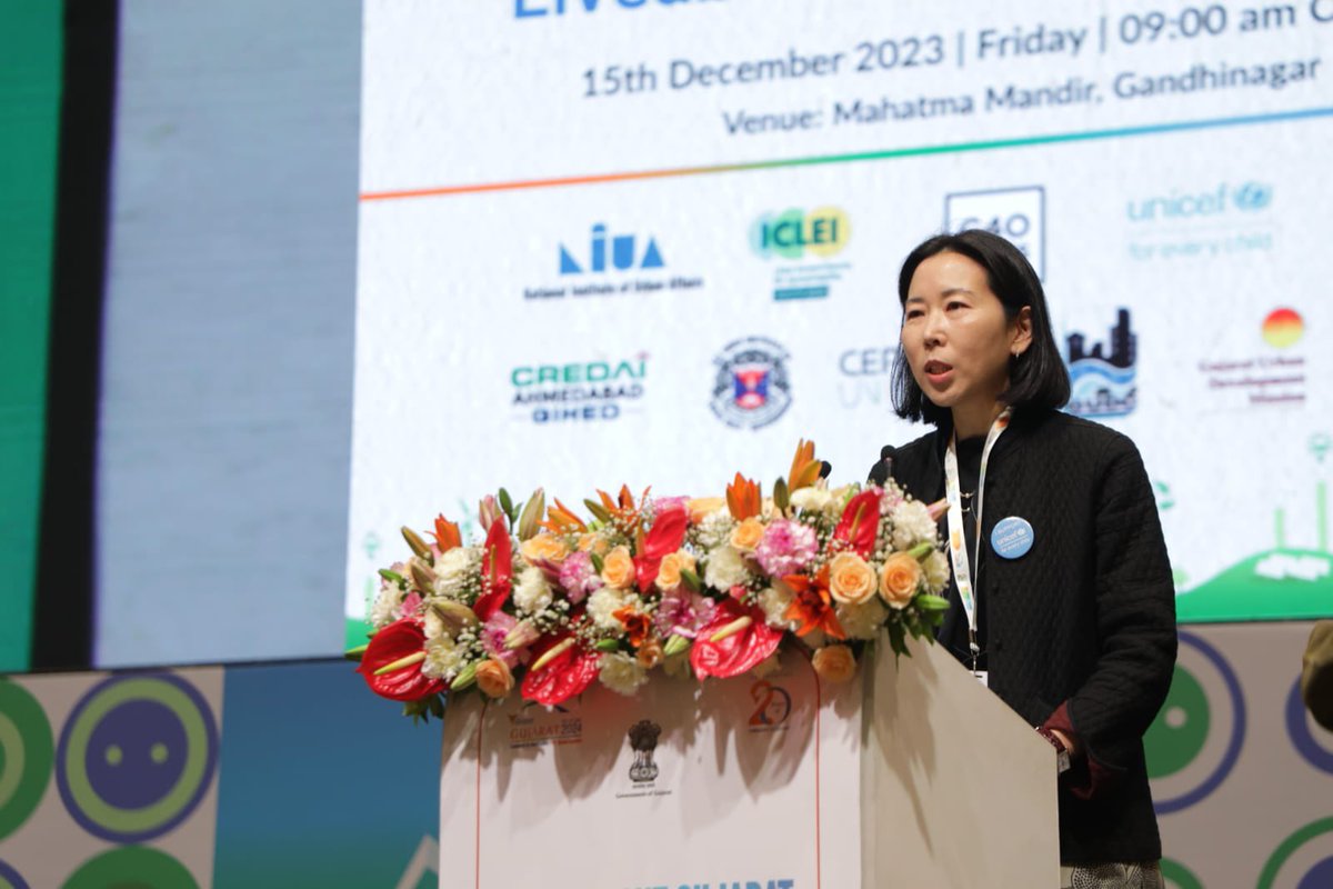 hyunheeban's tweet image. Had the privilege to highlight importance of #childfriendly #cities at the pre @VibrantGujarat event. A city fit for #children is a city tailored for #families #communities, and everyone. Thank you @AmdavadAMC, @GujaratUrban, @CMOGuj, @NIUA_India for collaboration. #VGGS2024 #SDG