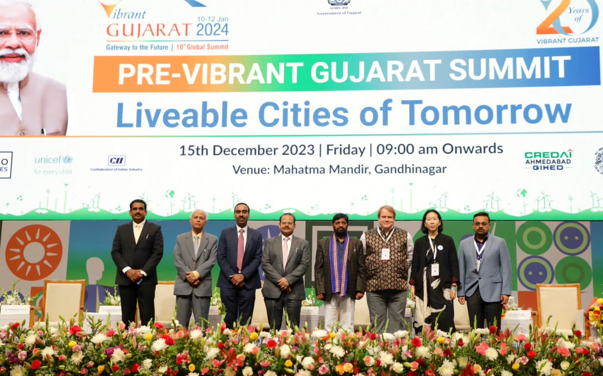 hyunheeban's tweet image. Had the privilege to highlight importance of #childfriendly #cities at the pre @VibrantGujarat event. A city fit for #children is a city tailored for #families #communities, and everyone. Thank you @AmdavadAMC, @GujaratUrban, @CMOGuj, @NIUA_India for collaboration. #VGGS2024 #SDG