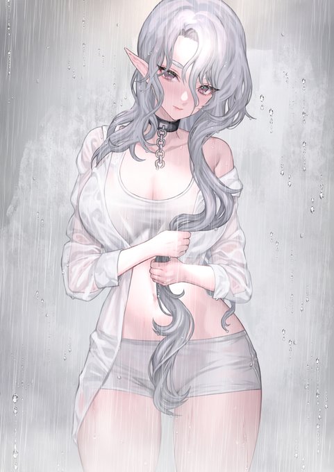 "今年伸びた絵"が思っていたより裸だったので露出調整分です😳🙏☔️