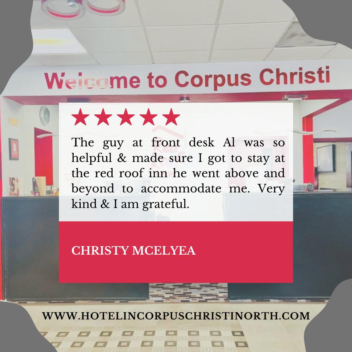 redrooftxhotel's tweet photo. Experience our #GuestReviews....
#travel #googlereview #facebookreview #customerfeedback #recommend #bookingcom #expedia #tripadvisor https://t.co/NRHijfWGhg