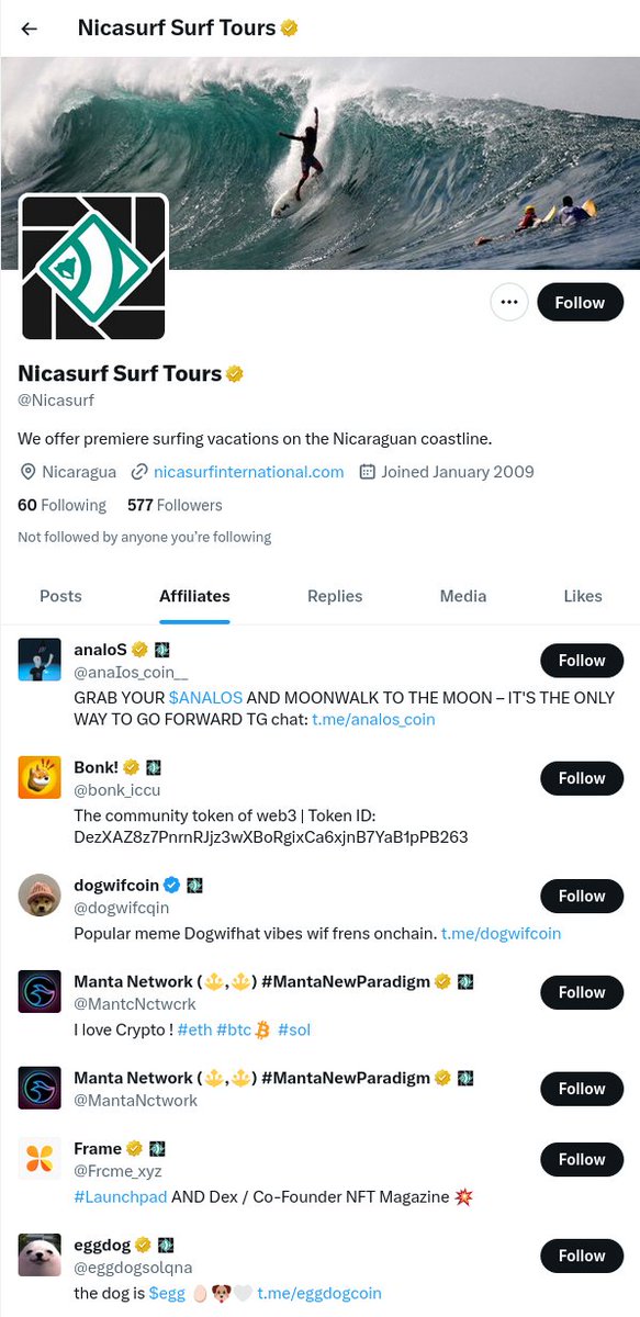 malwrhunterteam's tweet photo. @zachxbt And got another example, check the affiliate list of this account: https://t.co/7tnUSO0K0z
Both that account &amp; all the 7 affiliate accounts are having gold ticks, and every single of those affiliates are either being used to spread drainers now and/or was used in the past days. https://t.co/auenV34722