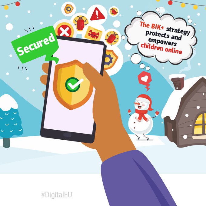 🚸 1 de cada 3 internautas es un niño🧒

🎄 En vacaciones, los niños pasan más tiempo online 📲 y debemos asegurarnos de que naveguen en un espacio digital seguro

#BIKplus promueve un entorno digital apropiado para que puedan navegar de forma segura 👇👇

n9.cl/thijt