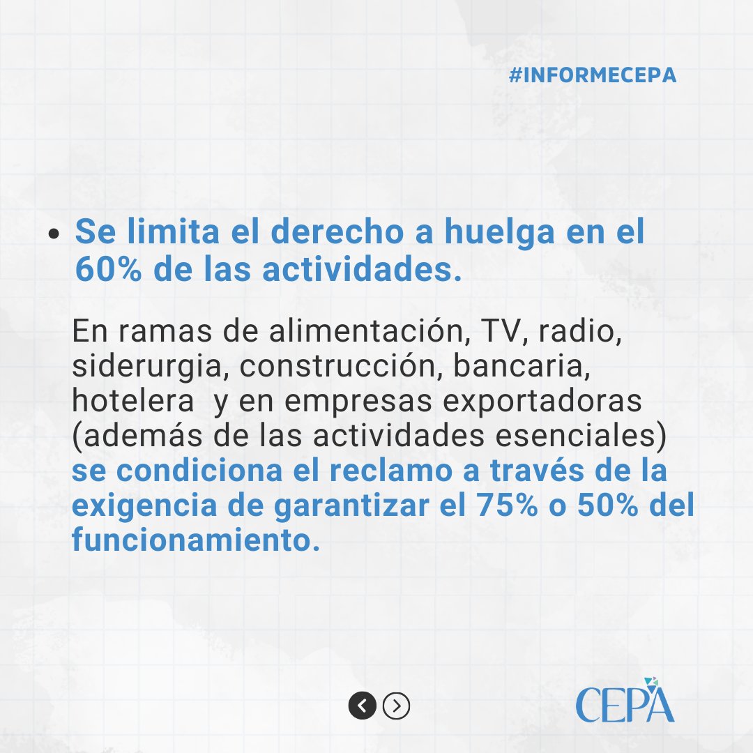 Juli_Strada's tweet photo. Límites al derecho a huelga: https://t.co/E55rCyO8tn