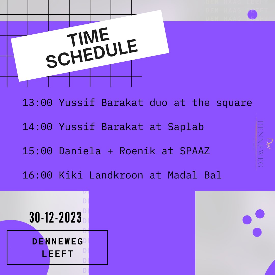 😁 This will be the timeschedule for coming Denneweg Den Haag Leeft!
.
.
.
🌎 linktr.ee/leeftfestivals
.
.
.
* Denneweg Leeft wordt mede mogelijk gemaakt door de BIZ van de Denneweg.
Booking: @MusicforeventsN 
Promo: <a href="/SethAbrikoos/">Sethpicturesmusic 🤘✌️</a>