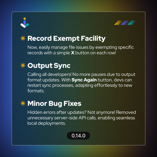 implerio's tweet photo. 🌟📢 Intorudcing v0.14.0 of Impler - Fantastic and Developer Friendly enhancements 📢🌟

#DataManagement #OpenSource #UpgradeNow #DataTools #DeveloperTools #NewFeatures #BugFixes #UserExperience #EfficiencyBoost https://t.co/wMf0akYSqI