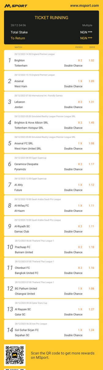 This is my bet ticket on MSport.Extra ₦500,000 Giveaway for everyone:
msport.com/ng/share/ticke…