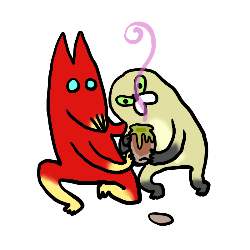 「可食確認ムジーナ 」|くまみねのイラスト