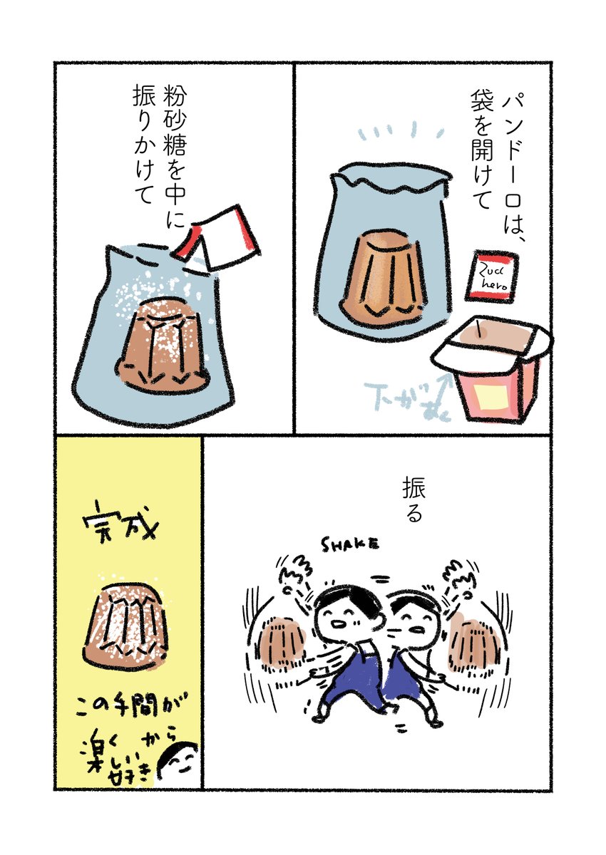 パンドーロ、もう食べ終わった?