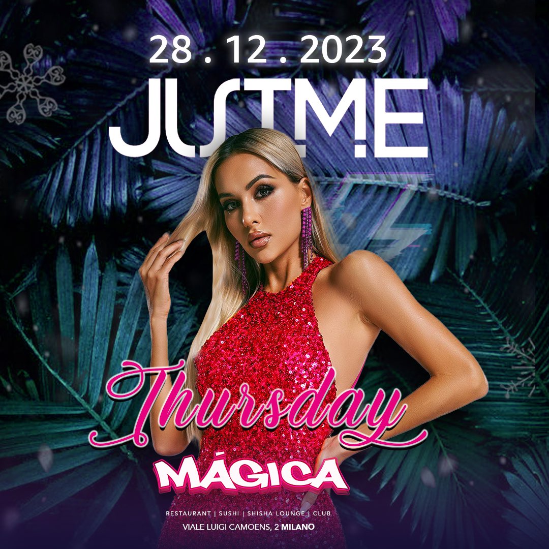 bystaff's tweet photo. Ehy Guys! Stasera ci vediamo al Justme di Milano? Si parte con un ricco #aperitivo o #cena e dalle 23 super #serata magicareal show! #disco #milano #cheserateconbystaff 
Book +39 393.4601143 https://t.co/e0qbM9jORN