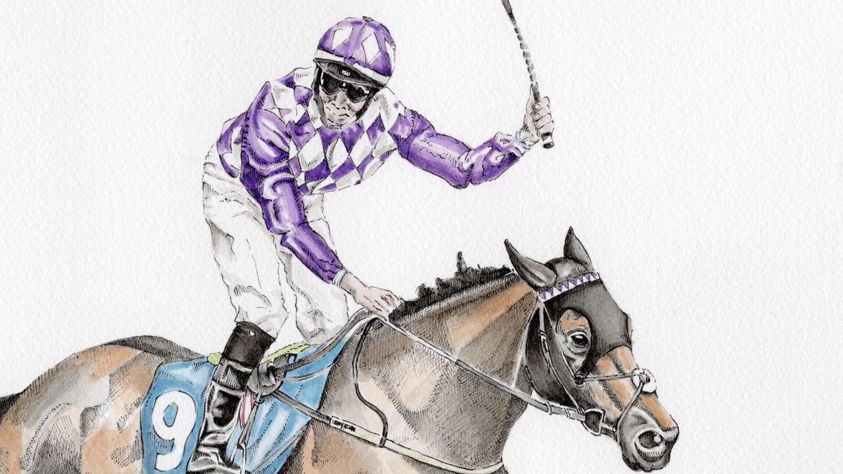FOR SALE (50% of proceeds going to Graham Lee via @IJF_official ) Top Sprinter 🏇#Shaquille PLEASE share! Top quality reproduced print (2/6 made). Size 46cm x 61cm. #Watercolour & #penandink DM for details or email jamesrfarmstrong@gmail.com For other work visit web in bio