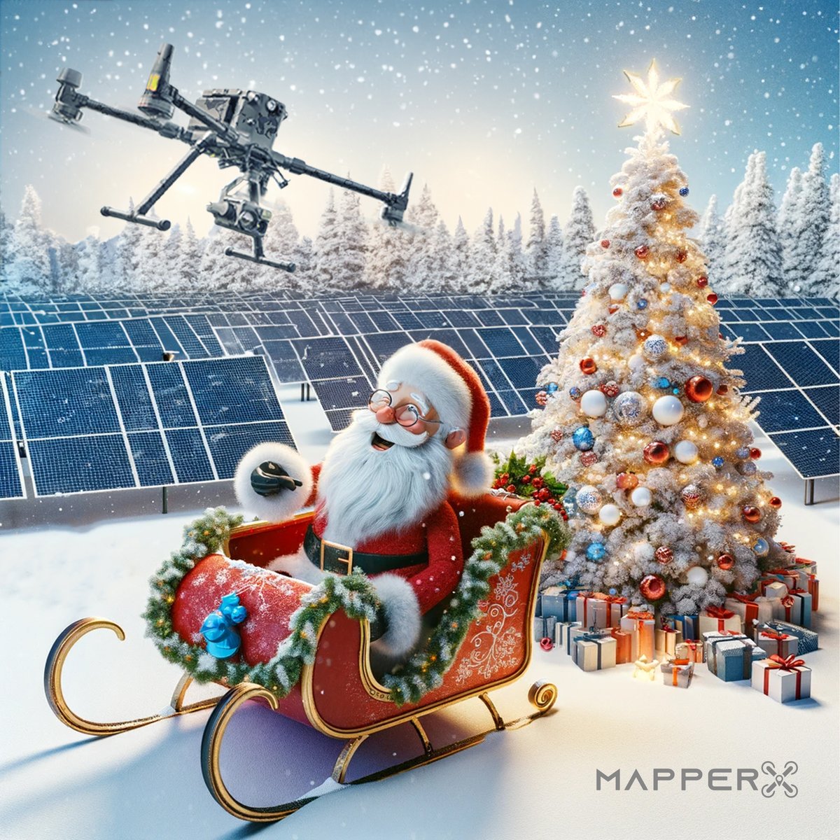 mapperxglobal's tweet photo. As you take a hopeful step into 2024, you can bid farewell to efficiency losses in PV panels with MapperX's cutting-edge artificial intelligence technology, reducing your carbon footprint for a greener world.

https://t.co/kmmCDWtdGp

#merrychristmas  #mapperx #solarenergy https://t.co/ud8kKIAP6h
