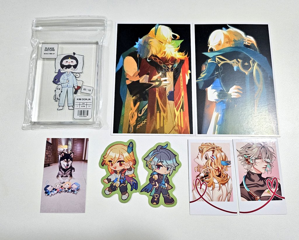 defragments's tweet image. Haul from #cosmatsu2023! Got my HSR (Dan Heng, Blade, Jing Yuan), GI (Alhaitham, Kaveh) and ORV (KDJ) content

I'm so happy to be able to hang out with @BRWLVS on the other side of the table once in a while 🥰🥰