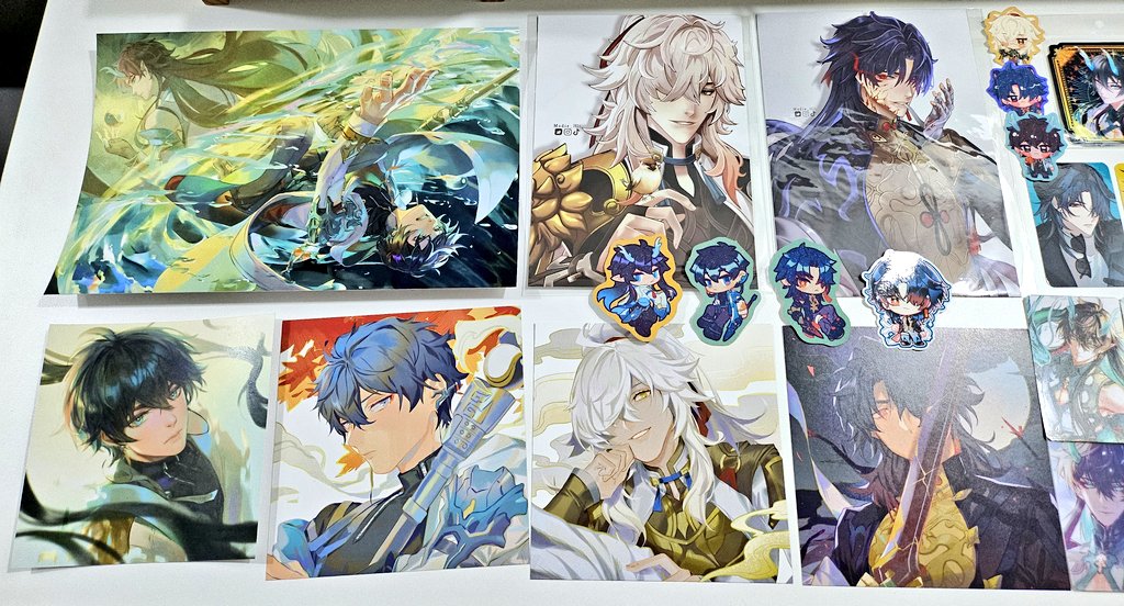 defragments's tweet image. Haul from #cosmatsu2023! Got my HSR (Dan Heng, Blade, Jing Yuan), GI (Alhaitham, Kaveh) and ORV (KDJ) content

I'm so happy to be able to hang out with @BRWLVS on the other side of the table once in a while 🥰🥰